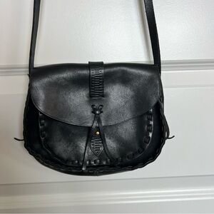 Madewell Black Leather Shoulder Bag